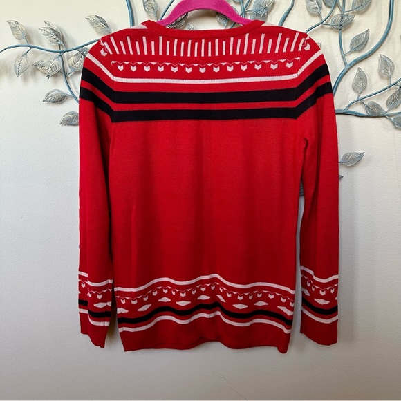 The Limited Sweater Red Black Sz M NWT - Picture 6 of 8